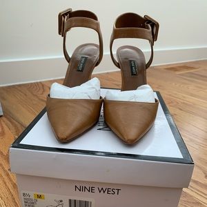 Nine West Womens Elisabeti Leather Heels